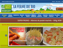 Tablet Screenshot of fermedubio.com